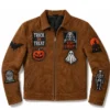 Halloween-Patch-Suede-Leather-Jacket