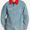 Indiana Fever Wild Collective Denim Conductor Zip Up Jacket