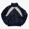 Indianapolis Colts Navy Leather Kru Track Jacket