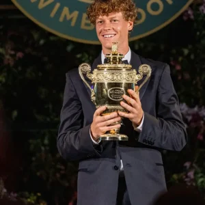 Jannik Sinner Wimbledon Champions Dinner Black Suit