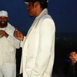 Jay-Z Michael Rubin White Party 2026 White Blazer For Sale
