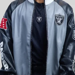 Jeff Hamilton Raiders Vegan Leather Jacket