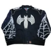 Jeff Hamilton Vintage Marvel Spider-Man Black Varsity Jacket