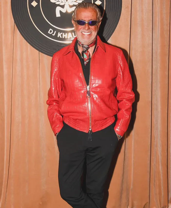 Jeff Hamilton We The Best Red Croc Leather Jacket