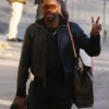 Jimmy Kimmel Colman Domingo Leather Bomber Jacket
