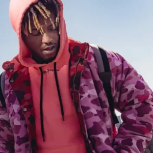 Juice Wrld Camo Puffer Jacket