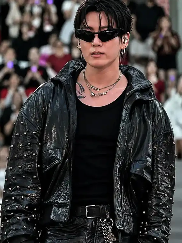 Jungkook Custom Balenciaga Arirang Paris Tour Studded Jacket