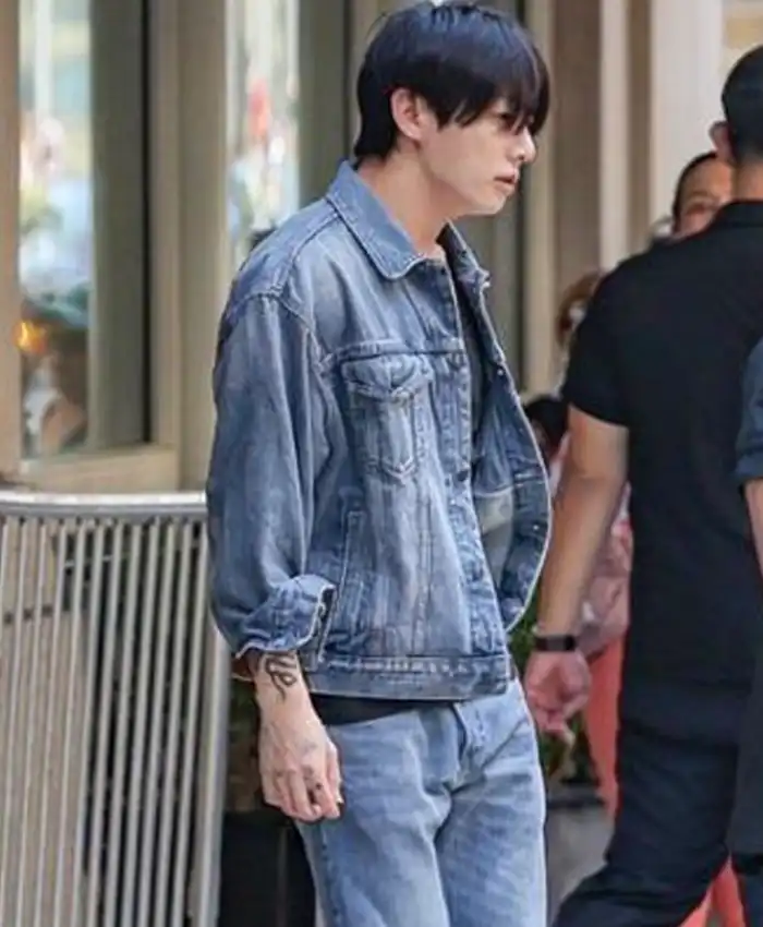 Jungkook NYC 2026 Calvin Klein Denim Jacket