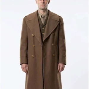 KJ Apa Jimmy 2026 Brown Military Coat