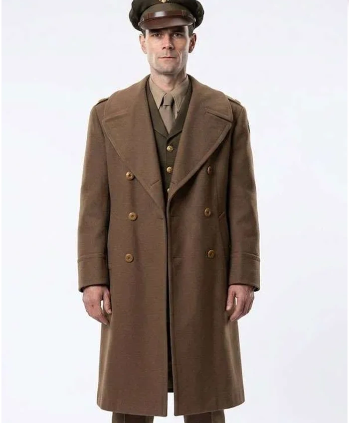 KJ Apa Jimmy 2026 Brown Military Coat