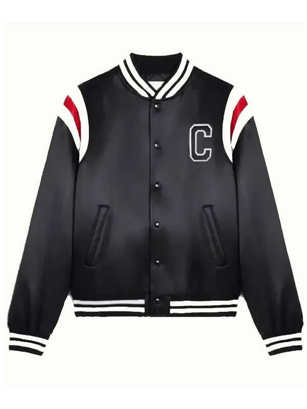 Kim Tae-Hyung Black Varsity Jacket For Sale