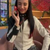Kylie Cantrall Unboxing Red Doll Black and White Jacket