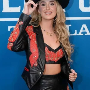 Lainey Wilson Alan Jackson The Last Show Leather Jacket Shop Now
