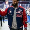 LeBron James Philadelphia 76ers Varsity Jacket