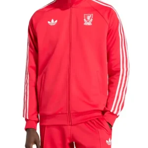 Get Liverpool Adidas Full ZIP Red Fleece Jacket