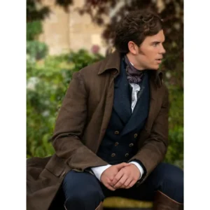 Luke Newton Bridgerton Season 3 Coat Shop Now
