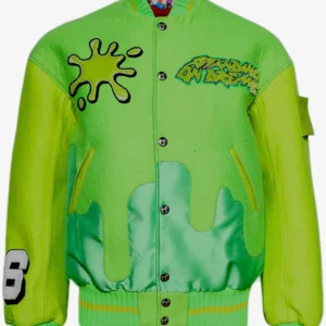 MEMBERS OF THE RAGE oversized varsity jacket