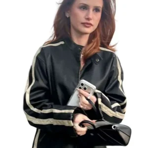 Madelaine Petsch Ariana Grande Concert Black Leather Jacket