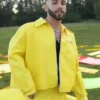 Manuel Turizo Yellow Leather Jacket