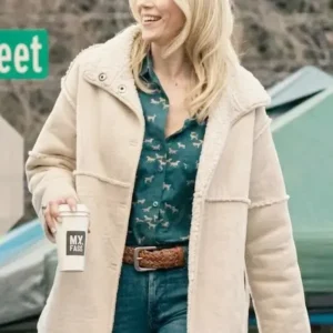Marshals Dolly Weaver Beige Shearling Jacket