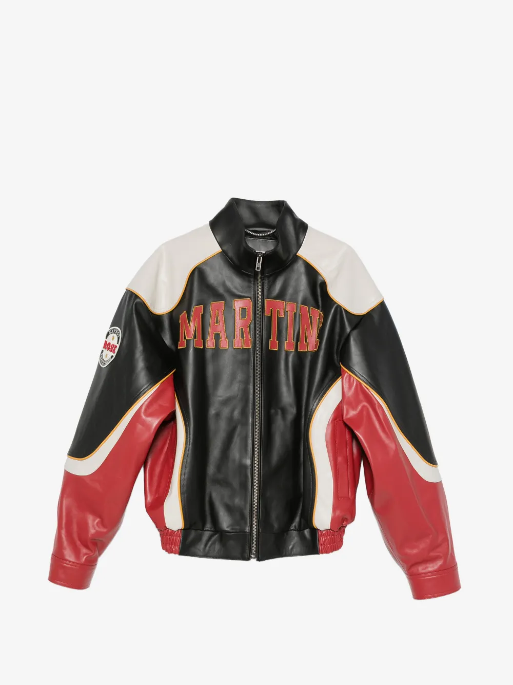 Martine Rose leather Zipper jacket