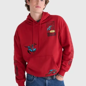 Marvel Aéropostale Spider-Man Comic Boxy Hoodie