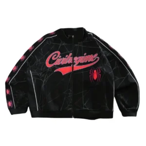 Marvel Spider Chaos Civil Black Track Jacket