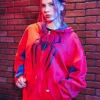 Marvel Spider-Man Girls Red Oversized Hoodie