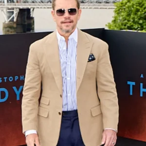 Matt Damon The Odyssey 2026 London Premier Blazer For Sale