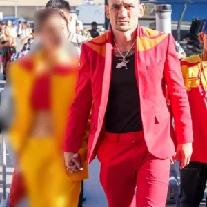 Max Holloway UFC 329 Red Suit