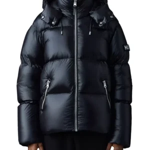 Men Mackage Hooded Black Puffer Jacket