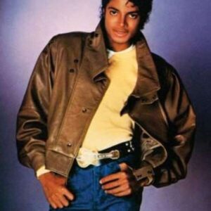 Michael Jackson Brown Leather Jacket