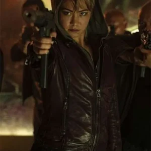 Michelle Waterson Havoc Brown Leather Jacket
