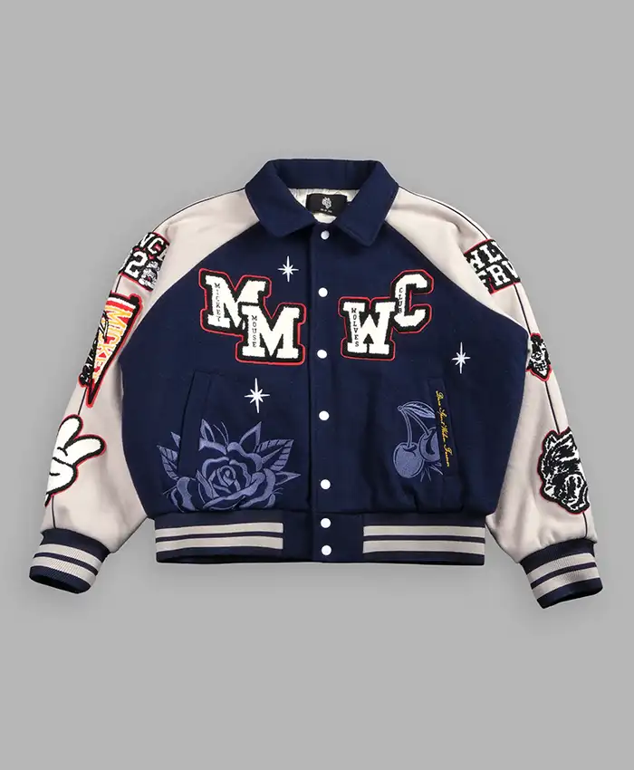 Mickey Mouse Wolves Club Navy Letterman Jacket