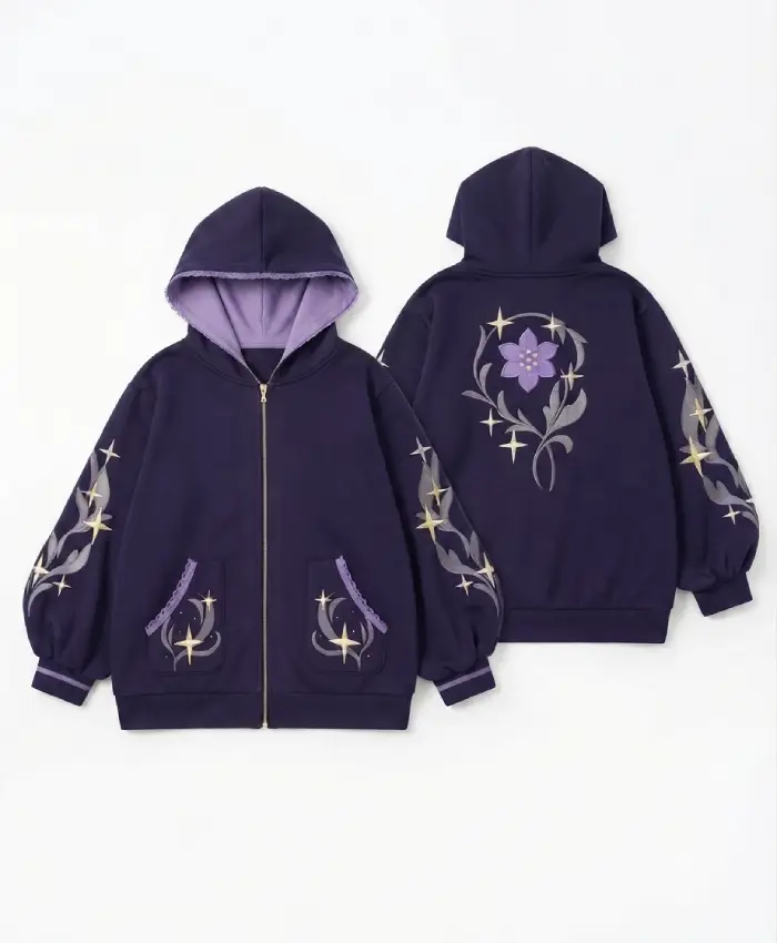 Midnight Spell Witch Academy Purple Hoodie