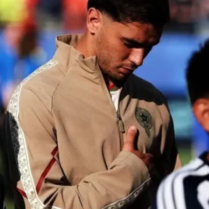 Morocco VS Brazil Brahim Díaz Anthem Beige Jacket