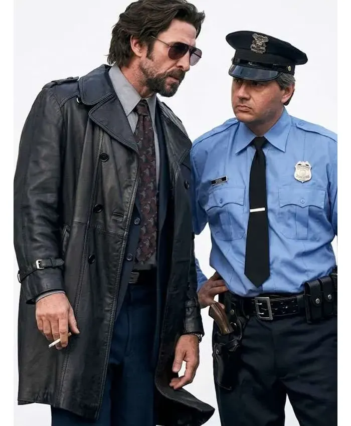 Motor City Pablo Schreiber Black Leather Coat