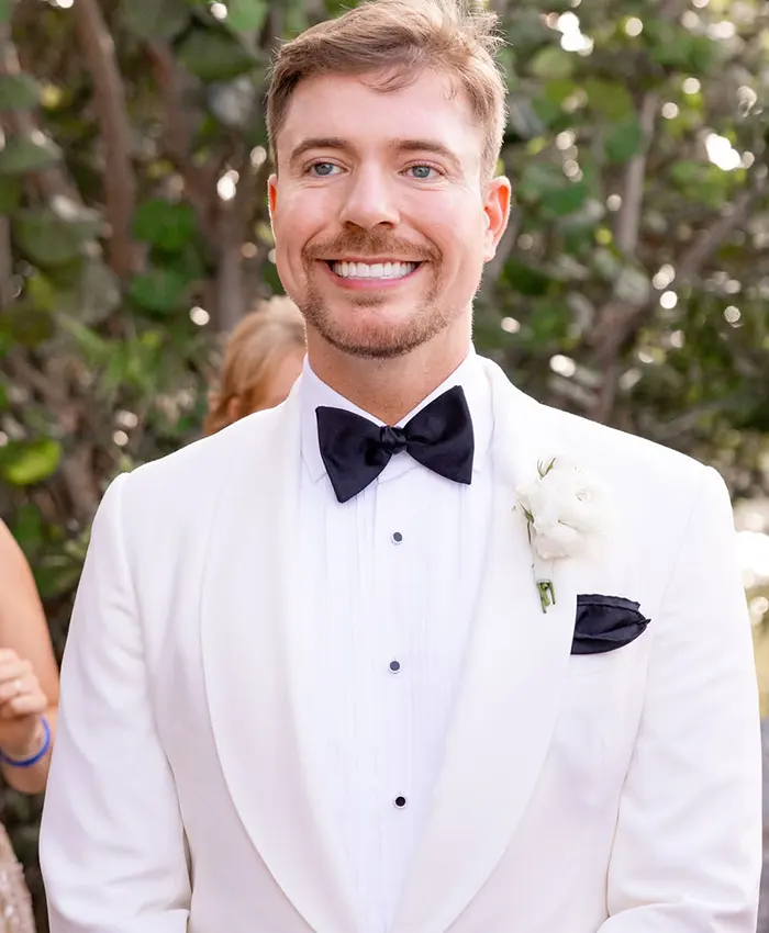 MrBeast Wedding White Blazer