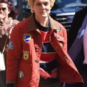 NYC 2026 Brandi Carlile Red Quilted Jacket For Sale