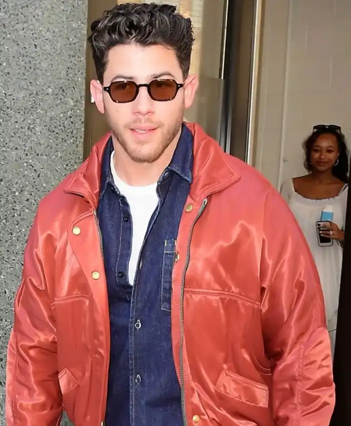 NYC 2026 Nick Jonas Red Jacket