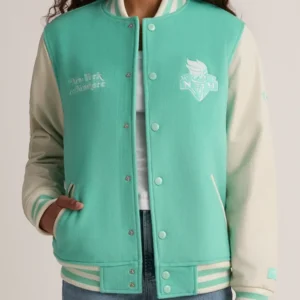 New York or Nowhere Liberty Motto Varsity Jacket