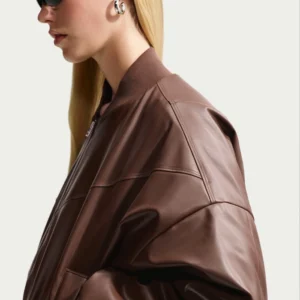 Nike Leather Bomber Jacket Shop Now