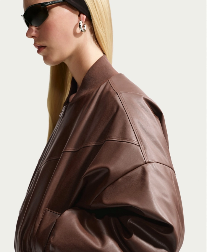 Nike Leather Bomber Jacket Shop Now