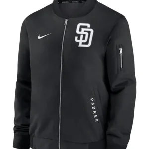 Nike San Diego Padres Men’s Dugout Black Bomber Jacket