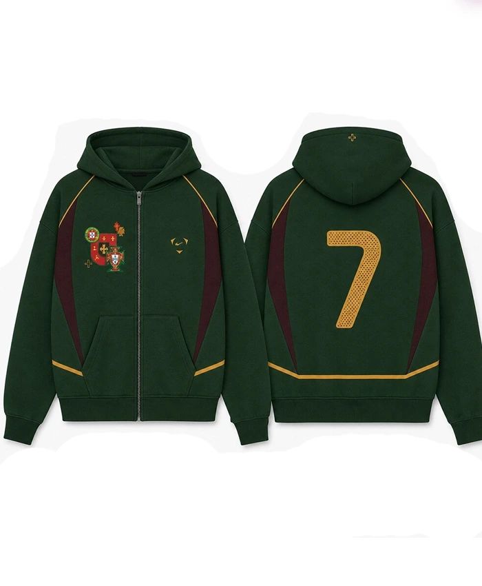 Nike x Ronaldo One Last Dance Portugal Green Zip Hoodie