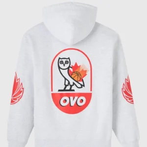 OVO Canada Basketball White Hoodie