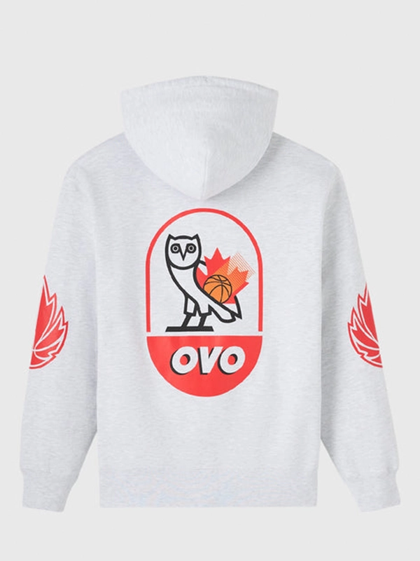 OVO Canada Basketball White Hoodie