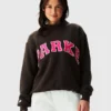 Parke x Dunkin’ Varsity Mockneck Brown Sweatshirt