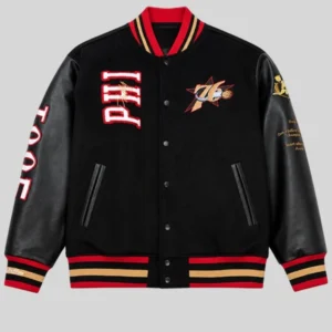 Philadelphia 76ers Black Hardwood Classics 76 Jacket