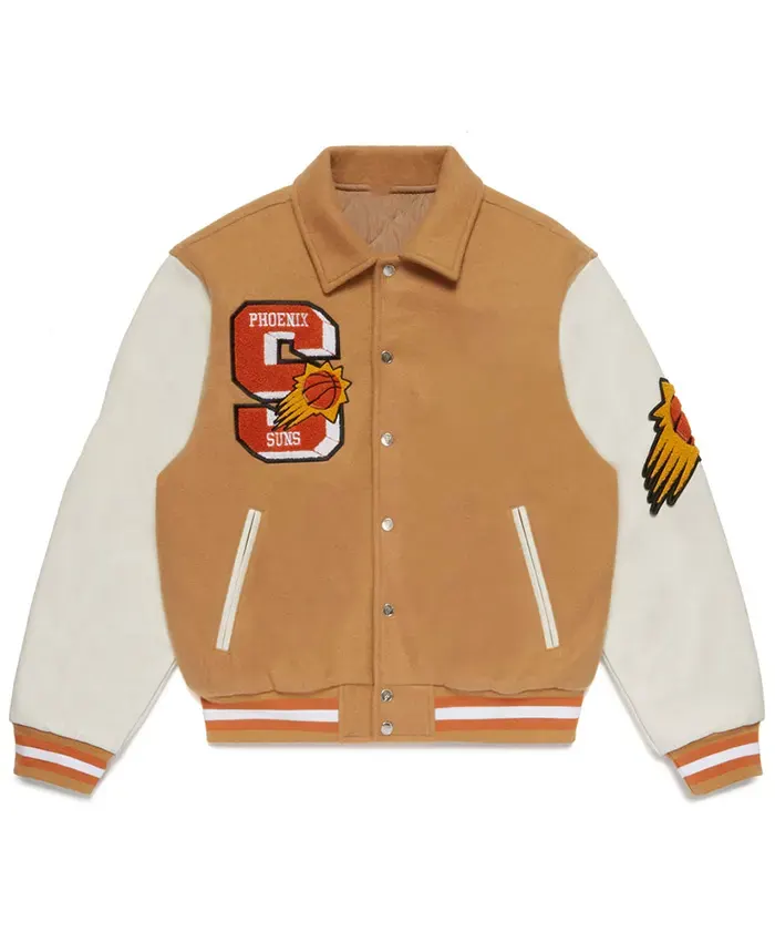 Phoenix Suns Letterman Full Snap Varsity Jacket For Sale